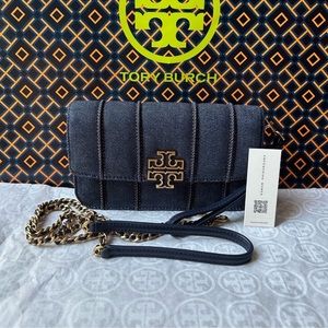 Tory Burch Britten Crossbody Bag in Denim